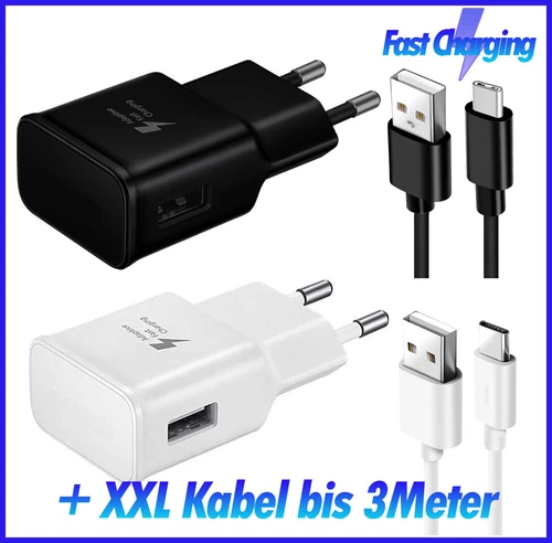Für Samsung Galaxy Schnellladegerät Adapter Netzteil Usb C Ladekabel 3M 2M 1M