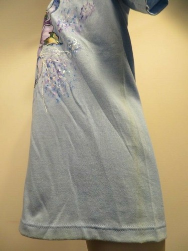 Nueva Camiseta Jerzees Vintage Años 80 Hecha en EE. UU. Flores Pintadas a Mano Hada Kei S - Imagen 11 de 12