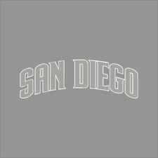 San Diego Padres 6 MLB Team Logo 1 Color Vinyl Decal Sticker Window Car Wall