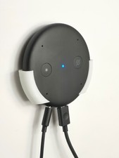 Image of Wall Bracket Mount For Amazon Echo Input In White