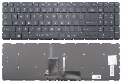 FOR Toshiba Satellite L55-B L55D-B L55t-B Keyboard Spanish Teclado Black