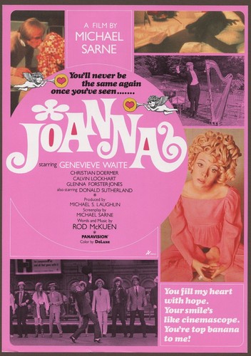 Joanna 1968 mini poster Chirashi flyer Geneviève Waïte Michael Sarne '93 Japan A