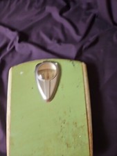Rare Green BORG Vintage MCM Bathroom Scale Magnified reading window Tested Works