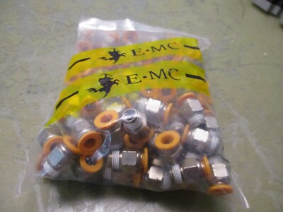 100x e-mc zpc1/4-01t push connect fittings 1/8'' NPT 1/4 tubing [3*M-8]
