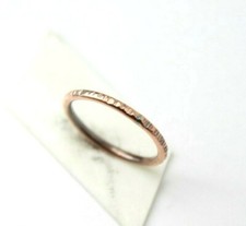 Copper Ring Stackable Hammered Rings band Size 11 Promise Ring Unisex thin 2mm