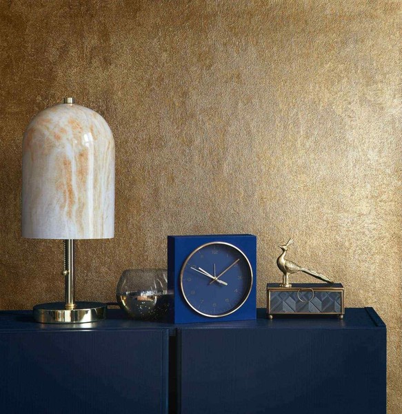 Marburg Vliestapete Gold Metallic Einfarbig Struktur 34280 (4,48€/1Qm)-image