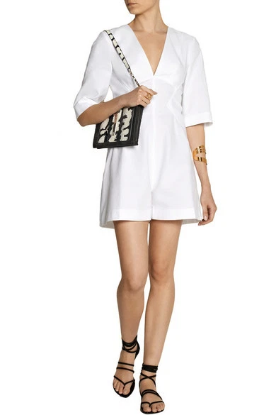 $998 Nova Bolsa de Ombro Tamara Mellon Preta Atração Elaphe SNAKE Camurça Clutch - Imagem 2 de 4