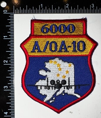 USAF 355th Fighter Squadron Fightin Falcons Alaska A/OA-10 6000 Hours Patch