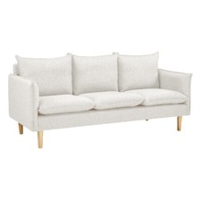 Divano e Poltrona DARIO Imbottito In Tessuto Con Braccioli e Struttura In Legno