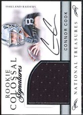 Connor Cook 2015 National Treasures Rookie Colossal Signature Materials #22 