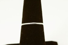 925 Sterling Silver Size 7.5 Thin Stack-able Plain Band Ring 0.5 Grams RIN8633