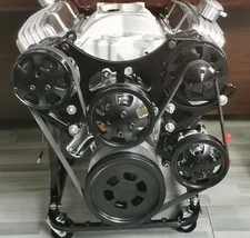 Small Block Chevy Serpentine Complete Kit Front Drive SBC 305 350 For LWP