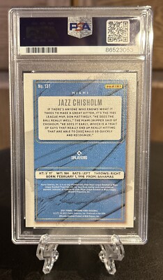 Jazz Chisholm PSA 10 1/1 RC “One Of One”! 2021 Diamond Kings #137