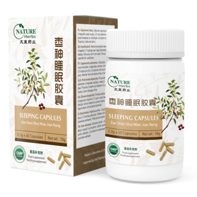 Zao Shen Shui Mian Jiao Nang   TCM Kräuterformel   60 Kaps