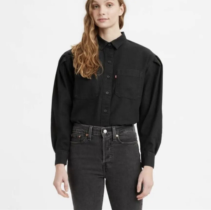 Long Sleeve Levis Black Shirt Womens Jeans Levis Black Long Sleeve