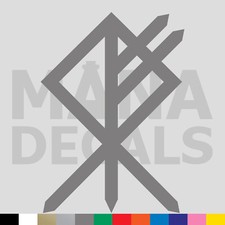Wolf Rune Vinyl Die Cut Decal Sticker -  Norse Viking Binding