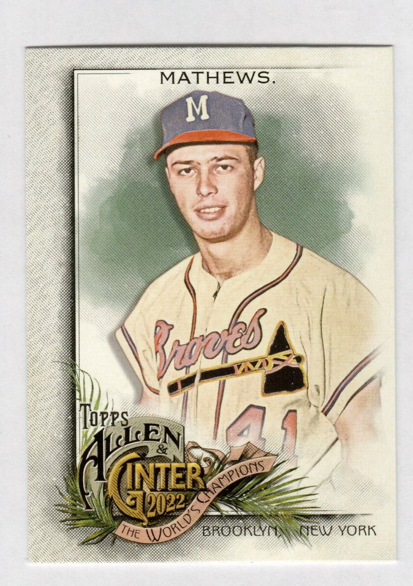 2022 Topps Allen & Ginter Eddie Mathews #243 Milwaukee Braves