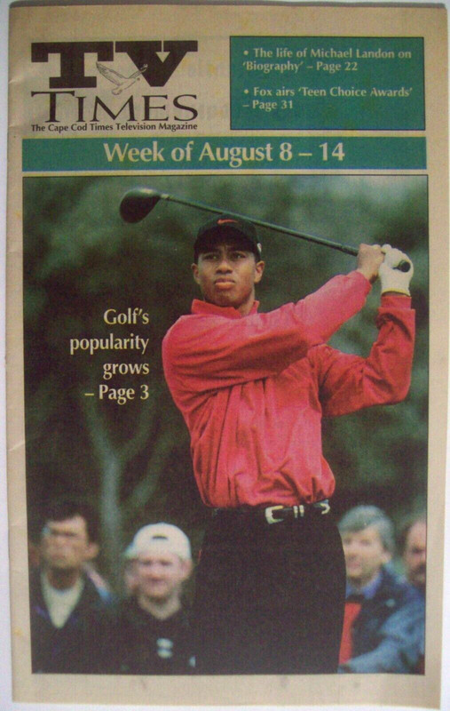Aug. 8- 14, 1999 TV Times - TIGER WOODS Cover