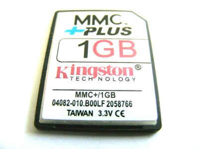 1GB Multimedia Card Plus ( 1 GB MMC Plus Karte ) KINGSTON gebraucht