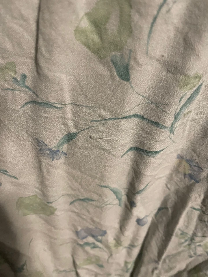 Vestido vintage para mujer talla 6 pequeño verde floral sin mangas Cottagecore años 90 LEER Foto 4 de 4