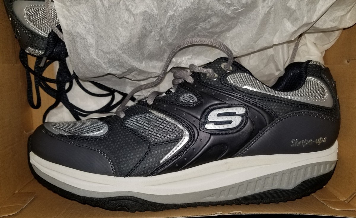 Skechers SHAPE UPS XT-Talas 52004 Men's 11M Navy Silver Leather