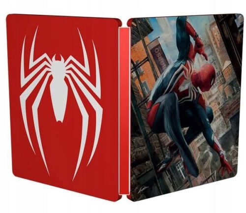 Marvel Spider-man Steelbook Only Collector's G2 Ps4 Ps5 Pc Metal Case Spiderman - Afbeelding 1 van 3