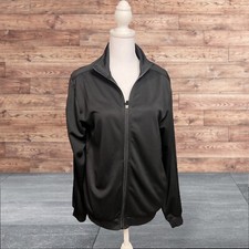 ID Ideology Jacket Women's Essentials Performance Zip Stretch Black Size Small