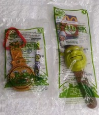 two McDonald's Happy meal Shrek forever after watches Shrek an Gingy Dreamworks