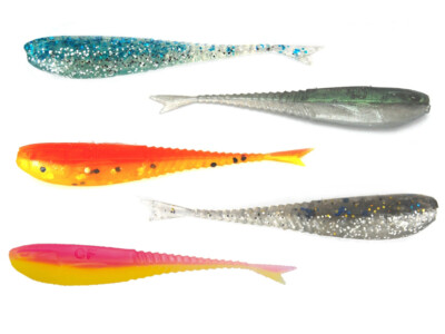 CRAZY FISH Glider 5,5 cm 10 er Pack  - optimaler Barschköder - Drop Shot ! ! ! 