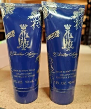 2 Christian Audigier for Men Perfumed HAIR & BODY WASH Shampoo Shower Gel 3.0oz