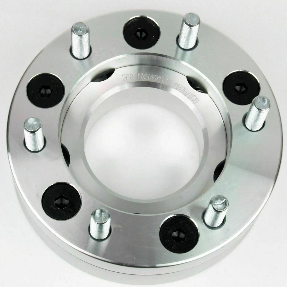 4pcs CONVERSION ADAPTERS 2" THICK 5X4.5(114.3MM) TO 6X5.5(139.7 MM) 5LUG TO 6LUG - Image 4 of 4