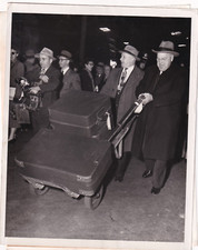 DEAN ACHESON +WARREN AUSTIN + ELEANOR ROOSEVELT OFF TO PARIS 1951 Photo Y 465