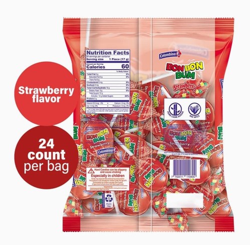Bon Bon Colombina De Fresa 🍓 Paquete 2 - Imagen 2 de 2