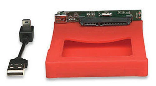 USB 2.0 to SATA 2.5" HDD Silicone Enclosure, Red 130127 - Image 4 of 4