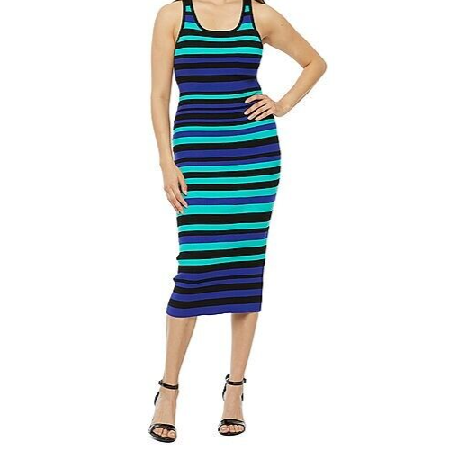 bold bodycon dress Gold Trim Bold Red Mini Bodycon Dress Black main image 0
