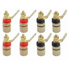 8X Binding Post Amplifier Speaker Terminal Banana Plug Socket Connector 4mm N644