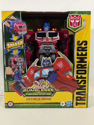Transformers Bumblebee Cyberverse Adventures Optimus Prime Smash Changers New