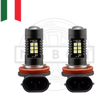 Coppia 2 Luci Lampade H8 LED Fendinebbia Auto Bianco 6000K CANBUS Universali