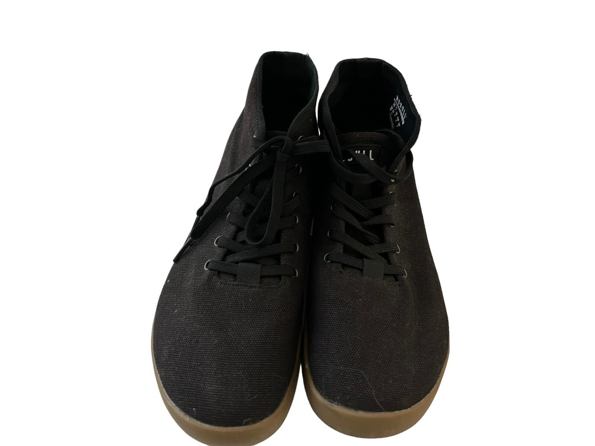Nobull womens sz 11 Mens 12.5 Gum black/coffee canvas trainer