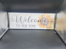 Welcome Sign Hearthside Collection Welcome To Our Home Sunflower