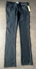 Laijou Legging Pants Stretchy Black Gray Cotton Blend Junior's Large 7-9