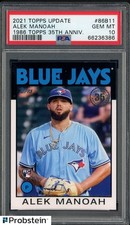 #2 2021 Topps Update 1986 Topps 35th Anniversary Alek Manoah RC Rookie PSA 10