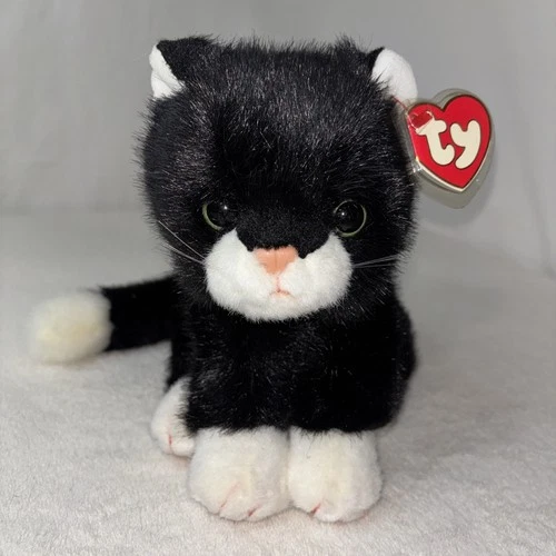 Vintage Ty Classic "Boots" the black & white cat plush 1997 Toy Vtg