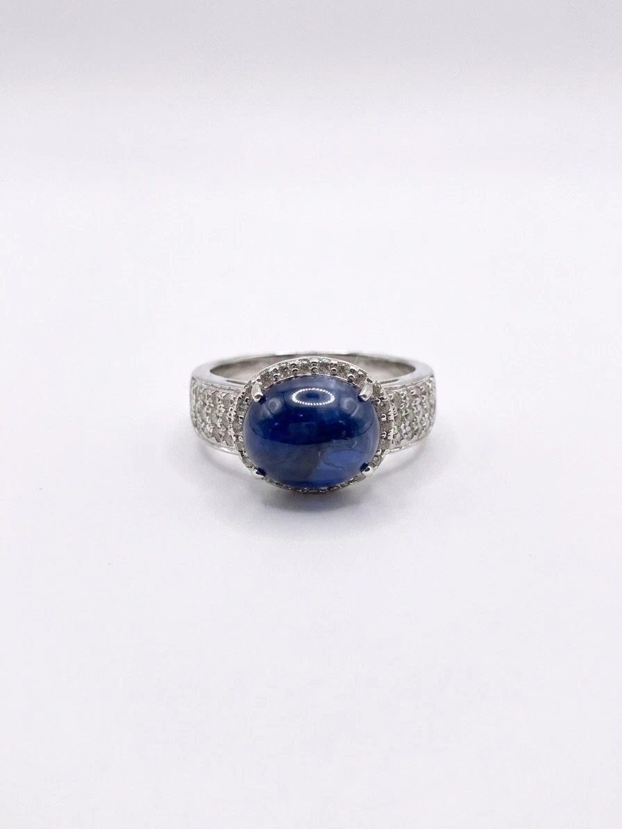 Sapphire White Gold 14k Gemstone Ring Fine Rings for sale | eBay
