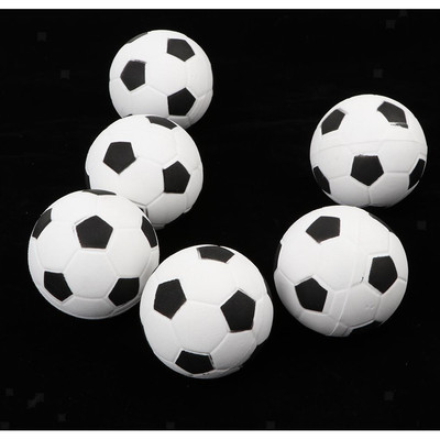 6x Weichschaum Schwamm Tischfußball Indoor Outdoor Ball Strand Garten Spaß Spielzeug für Kinder