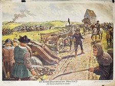 Schulwandtafel "Der Deutsche Bauernkrieg..."