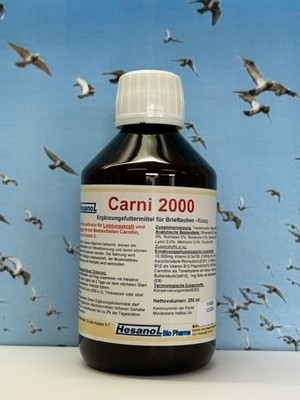 Hesanol Carni 2000 250ml für Tauben Carnitin Selen Vitamin E