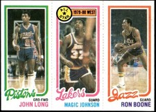 1980 TOPPS CHEEKS - MAGIC JOHNSON RC - BOONE