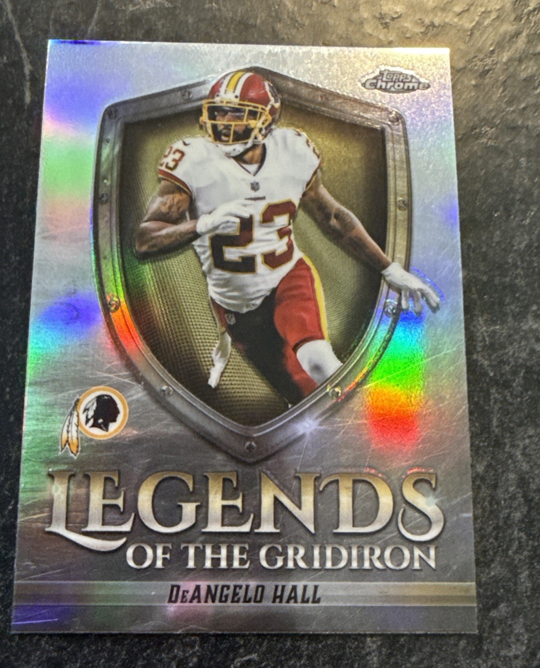 2025 Topps Chrome DeAngelo Hall Legends Of The Gridiron #LOG-35  Refractor