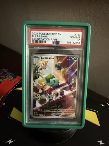 2024 Bulbasaur Stellar Crown Illustration English PSA 10 GM Pokémon TCG (Guard)